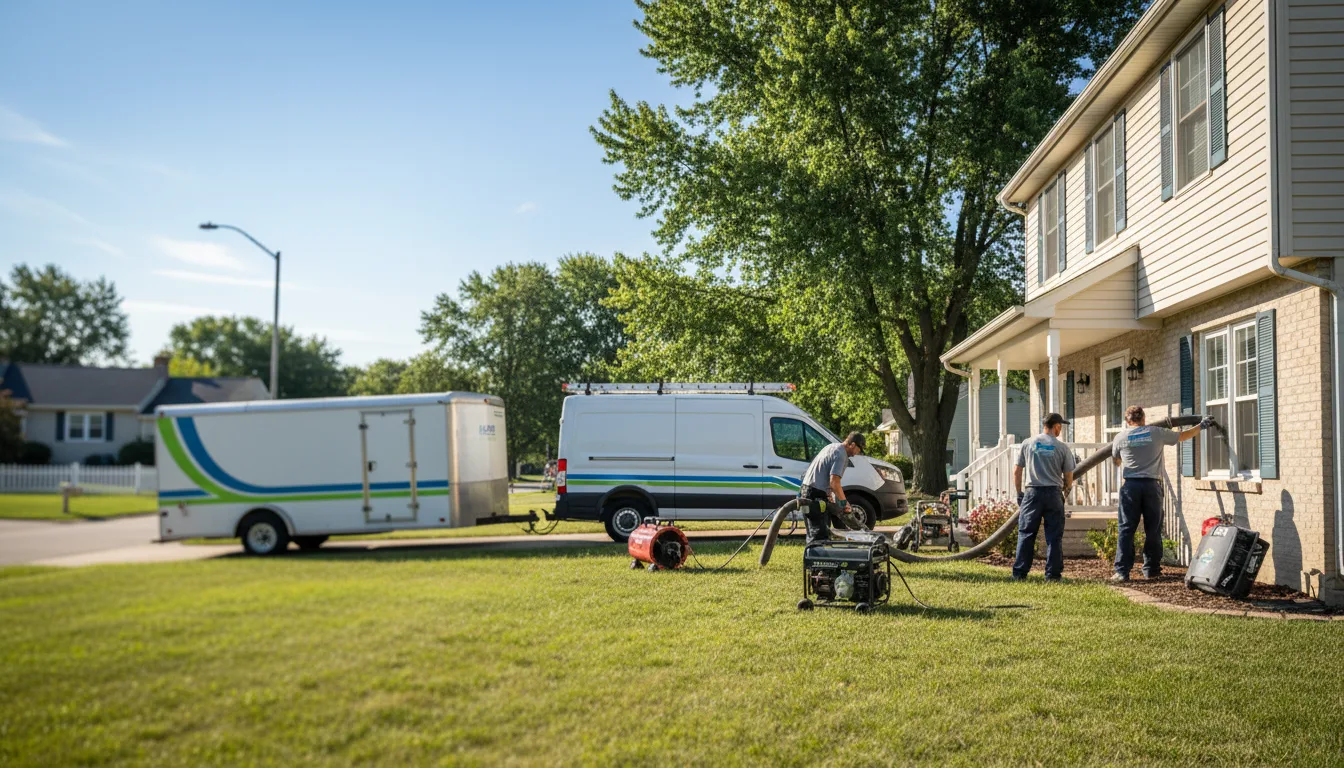 Flooded Basement Restoration And Cleanup With Repair in Woodward, IA near me